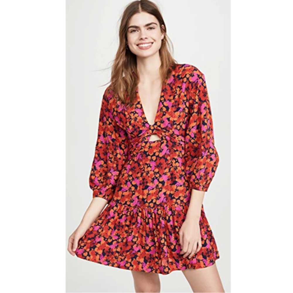 Derek Lam 10 Crosby Talia Floral Babydoll Dress